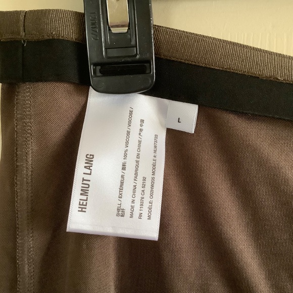 Helmut Lang Fluid Liquid Jersey Long Pants Brown SZ L - Picture 11 of 16